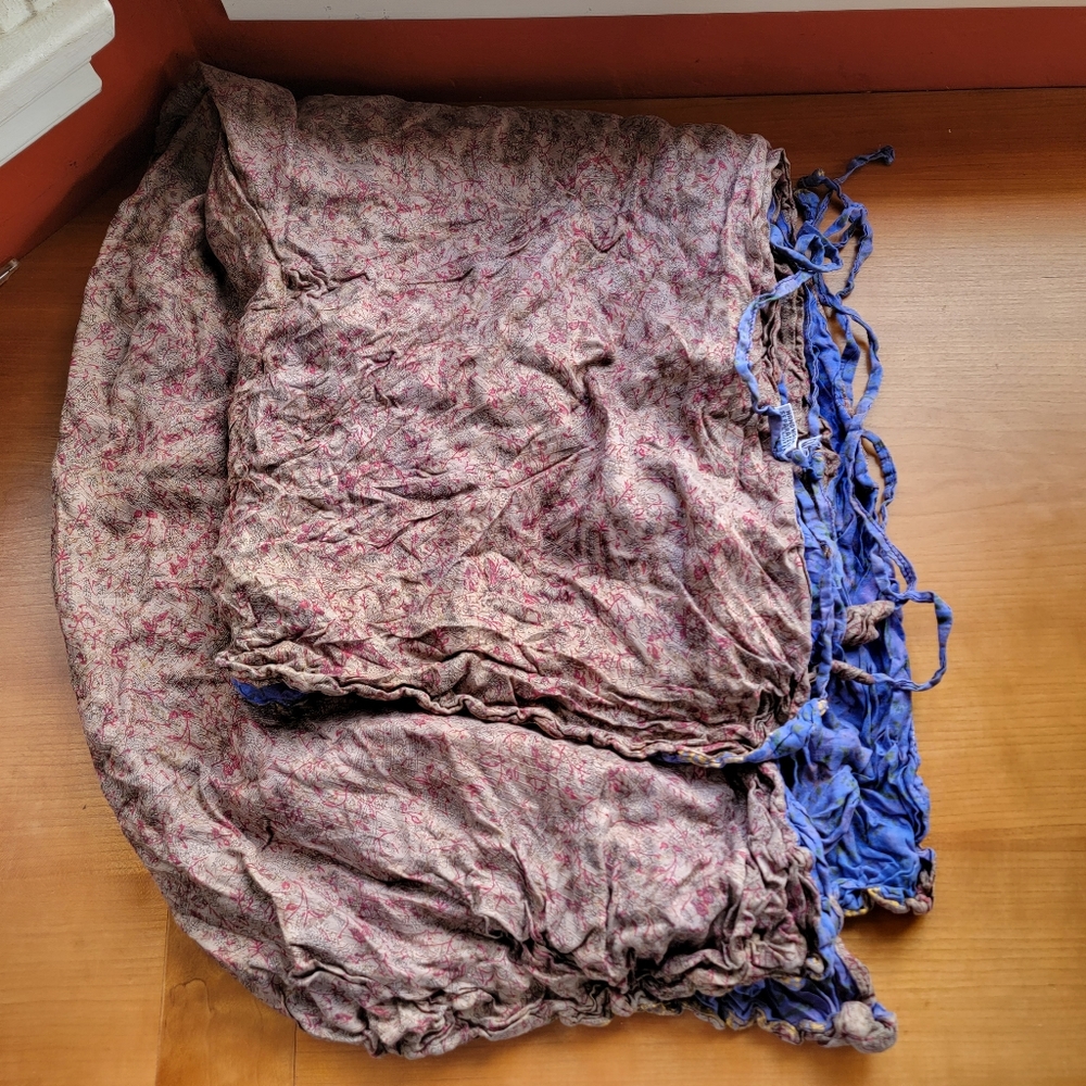 Reversible 100% Silk Wrap Around Pants - Picture 2 of 6